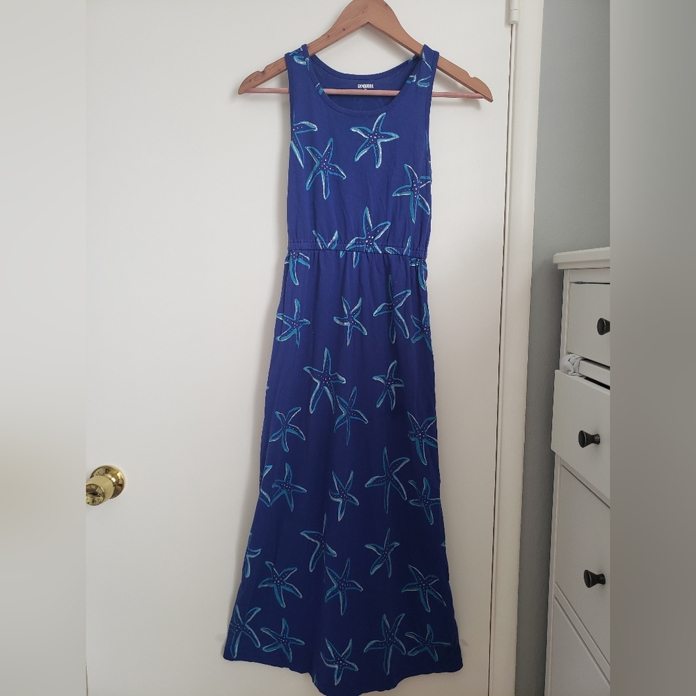 Gymboree Blue long sleeveless  summer dress Girls size 10